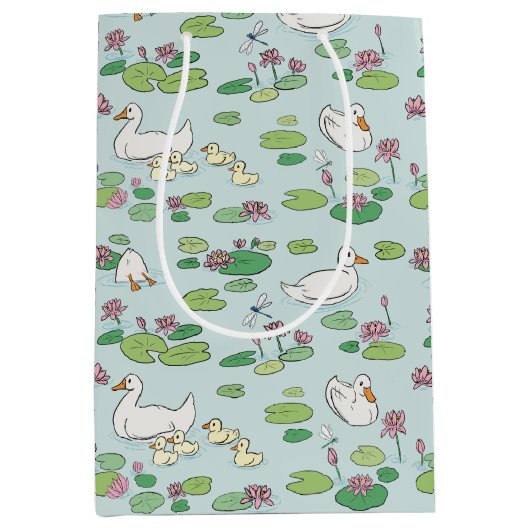 Duck Wasserlilie Gift Bag Mittlere Geschenktüte (Vorderseite)