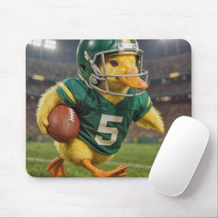 Duck Wear a Football Helmet #5 Jersey Mousepad