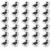 Duck Wedding Place Card Food Meal Menu Choice Aufkleber (Vorderseite)