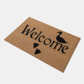 Duck Welcome Doormat, Funny Duck Lover Geschenk Fußmatte (Schrägansicht)