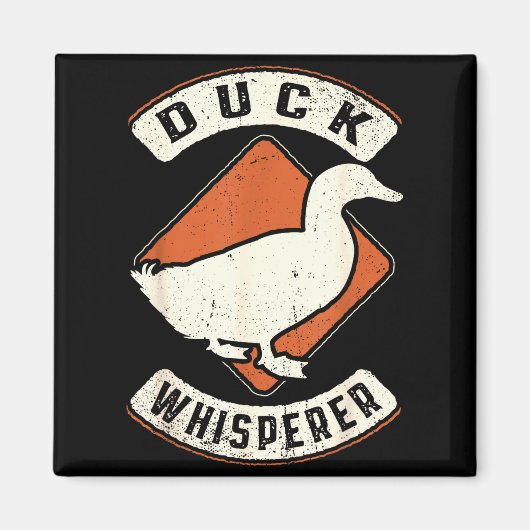 Duck Whisperer Vintage Clic Retro Animal Love  Magnet (Vorne)