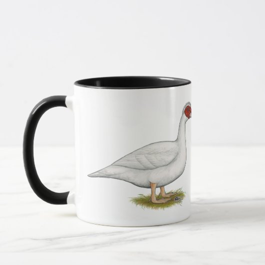 Duck White Muscovy Tasse (Links)