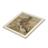 Duck with Chicks Water's Edge Dutch Viktorianisch Fliese (Seite)