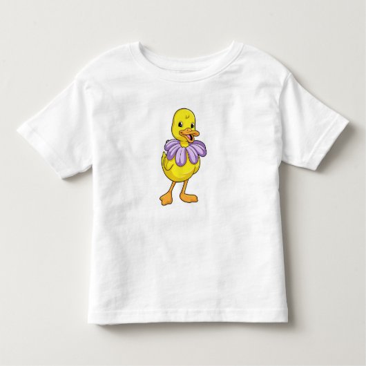 Duck with Daisy Kleinkind T-shirt (Vorderseite)