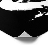 Duck with Shuttle - Funny Graphic Badminton Lover Poster (Ecke)