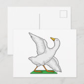 Duck Yoga Mediation Fitness Postkarte (Vorne/Hinten)