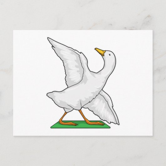 Duck Yoga Mediation Fitness Postkarte (Vorderseite)
