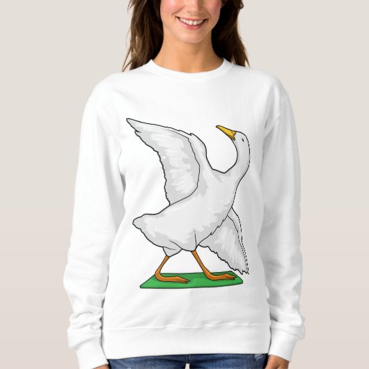 Duck Yoga Mediation Fitness Sweatshirt (Vorderseite)