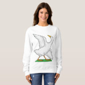 Duck Yoga Mediation Fitness Sweatshirt (Vorne ganz)