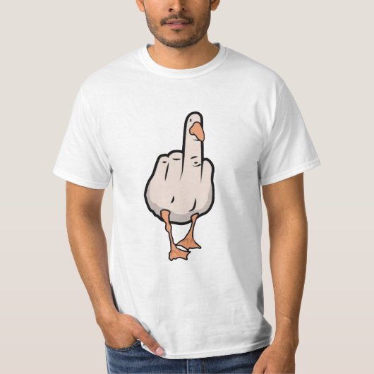 Duck You, Middle Finger Style T-Shirt (Vorderseite)