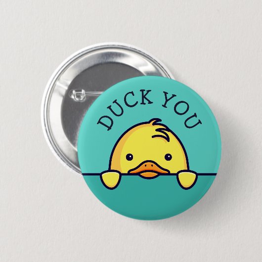 Duck You Puck Button (Vorne & Hinten)