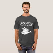 Duckaholic Hooked on Quack Vathers Day Geschenke T-Shirt (Vorne ganz)