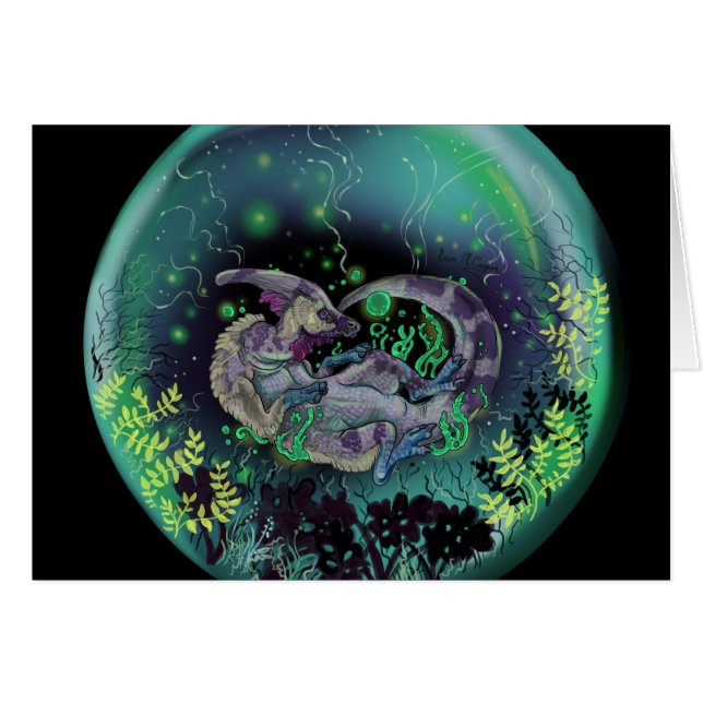 Duckbill Dinosaur Art (Vorderseite (Horizontal))