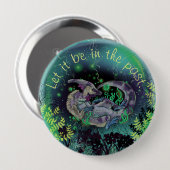 Duckbill Dinosaur Art Button (Vorne & Hinten)