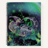 Duckbill Dinosaur Art Notizblock (Vorderseite)