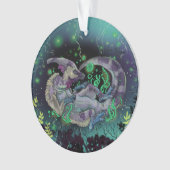 Duckbill Dinosaur Art Ornament (Vorderseite)