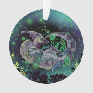 Duckbill Dinosaur Art Ornament
