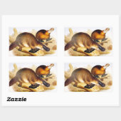 ‚Duckbilled Platypus‘ Rechteckiger Aufkleber (Blatt)