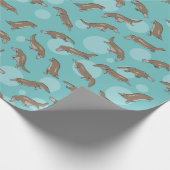 Duckbilly Platypus Pattern Geschenkpapier (Ecke)