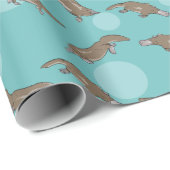 Duckbilly Platypus Pattern Geschenkpapier (Rolleneckpunkt)