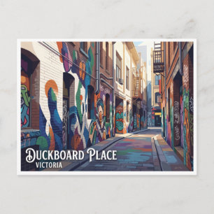 Duckboard Place Melbourne Australien Postkarte