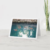 Duckbrühe in majestätischem blauen Wasser Karte (Vorderseite)