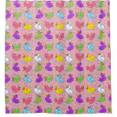 Duckdusche Duschvorhang in Farben (Vorderseite)