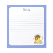 Duckeln mit Schirmhut Notizblock (Vorderseite)