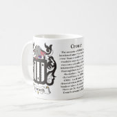 Ducken sich Familien-Wappen Tasse (Vorderseite Links)