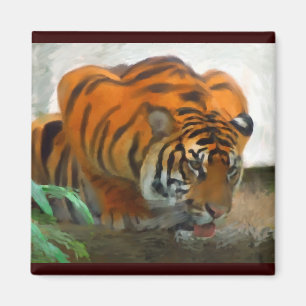 Duckender Tiger-Magnet Magnet