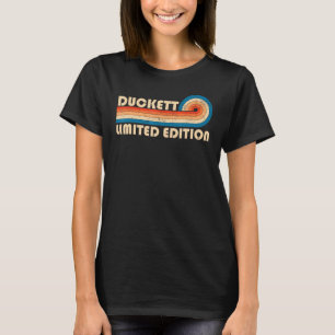 DUCKETT Nachname Retro Vintag 80er 90s Geburtstags T-Shirt