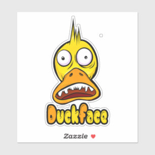 Duckface Aufkleber