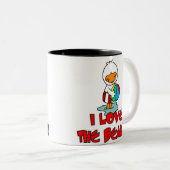 Duckie Liebe der Strand Zweifarbige Tasse (VorderseiteRechts)