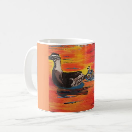 Duckie Sonnenuntergang Kaffeetasse (Vorderseite Links)