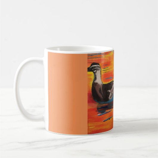 Duckie Sonnenuntergang Kaffeetasse (Links)