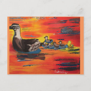 Duckie Sunset Postkarte