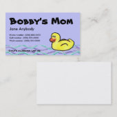 Duckin entlang Mama-Karte Telefonnummerkarte (Vorne/Hinten)