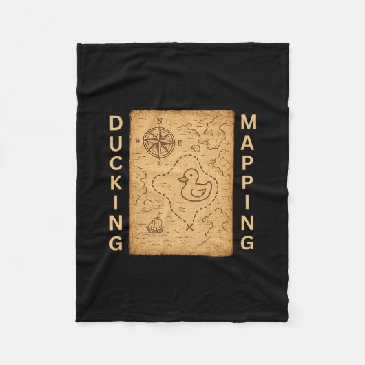 Ducking Mapping Kreuzfahrt Enten Komp Seevermessun Fleecedecke (Vorderseite)