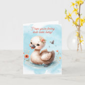 Duckkarte Karte (Gelbe Blume)