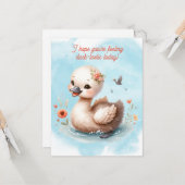 Duckkarte Karte (Vorderseite/Rückseite Beispiel)