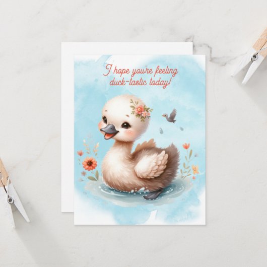 Duckkarte Karte (Vorderseite/Rückseite Beispiel)