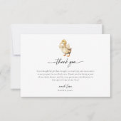 Duckkinderdusche mit Wasserfarbe Danke Karte (Vorderseite)