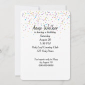 Ducklein mit Party-Ballon Einladung (Rückseite)