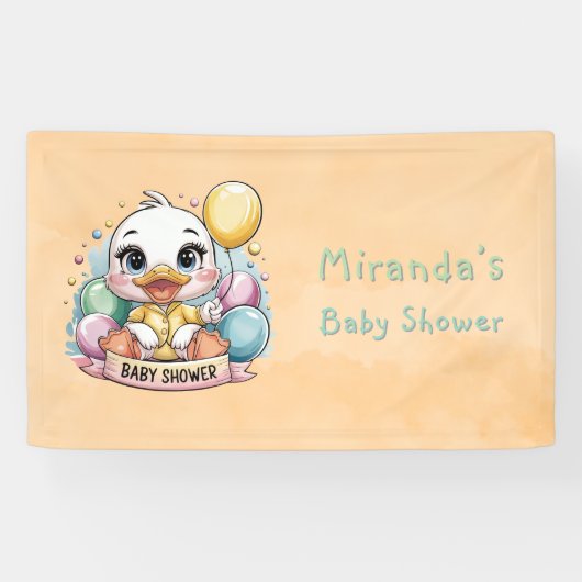 Duckling Baby Duckling Dusche Banner (Horizontal)