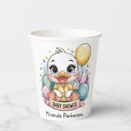 Duckling Baby Duckling Dusche Pappbecher