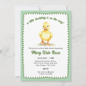 Duckling Baby Duckling Einladung (Vorderseite)