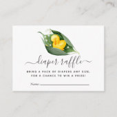 Duckling Baby Duckling Windeldusche Windelwanne Begleitkarte (Vorderseite)