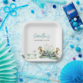 Duckling Baby Dusche verfügbar Pappteller (Party)