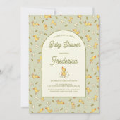 Duckling Babydusche Einladung (Vorderseite)