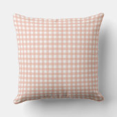 Duckling Chick in Easter Egg on Pink Gingham Plaid Kissen (Rückseite)